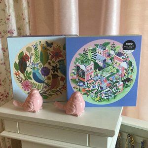 Galison round puzzles, 1000 piece x2